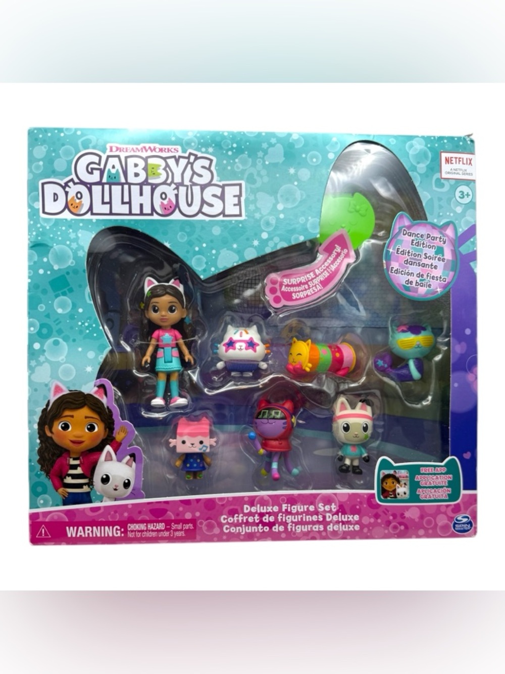 Gabby’s Dollhouse Deluxe Figure Set Dance Party 7 Figures NIB Gift
